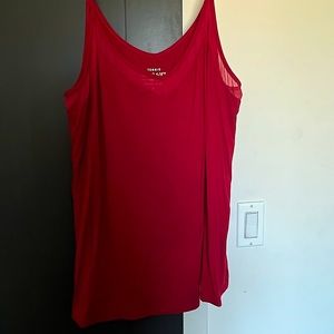 host pick!🧚🏻‍♀️✨ Torrid Super Soft Knit Cami w/ mesh insert in red